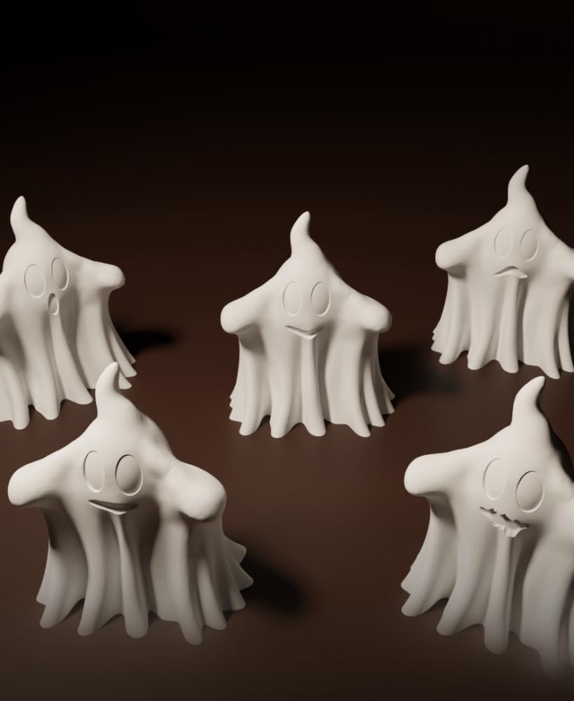 Booh 2024 Vase Mode optimized to be scaled down - 6 variants 3d model