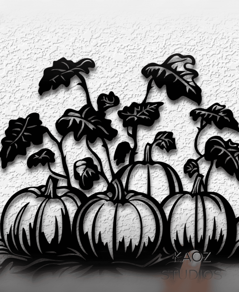 Pumpkin Patch wall art Fall decor Autumn Season 3d model