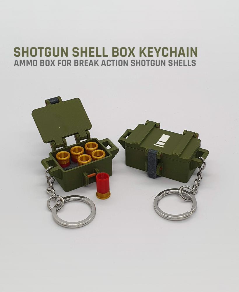 Shotgun Shell Box Keychain 3d model