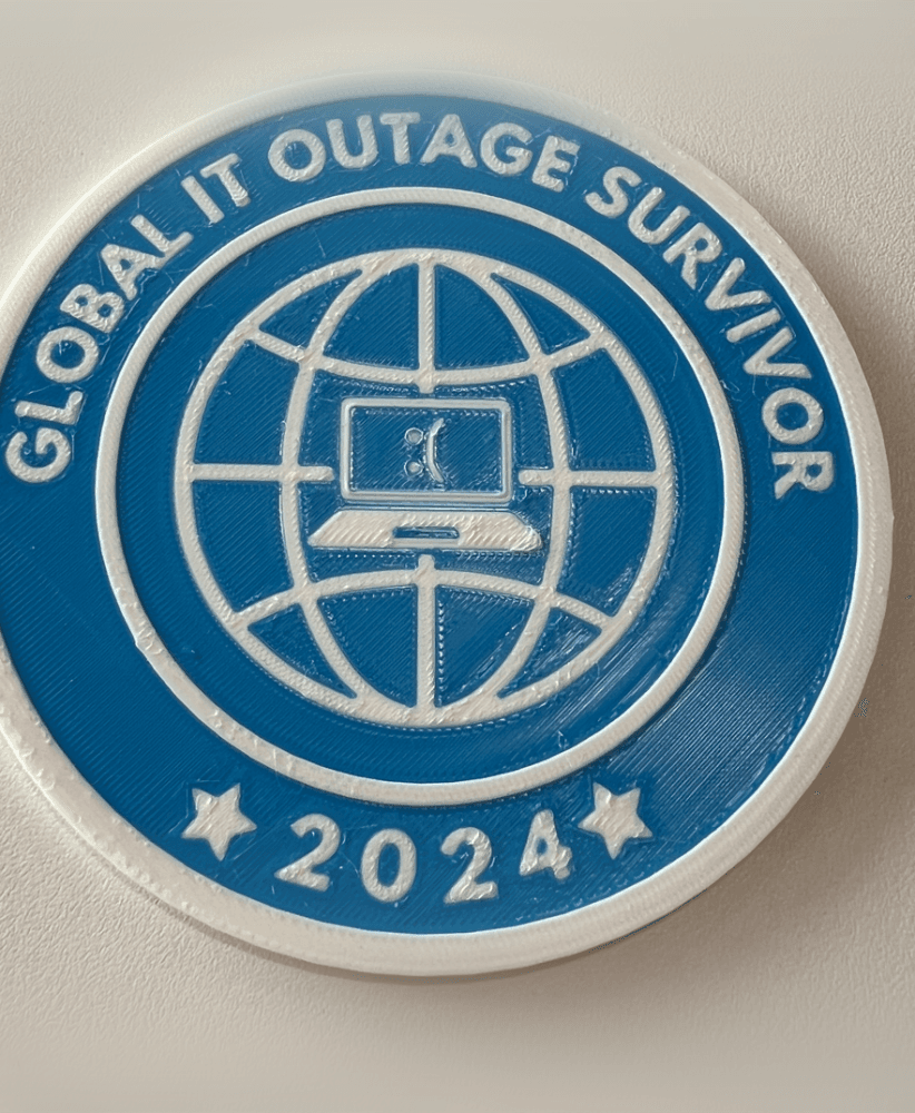 Global IT Outage Survivor Coaster 3d model