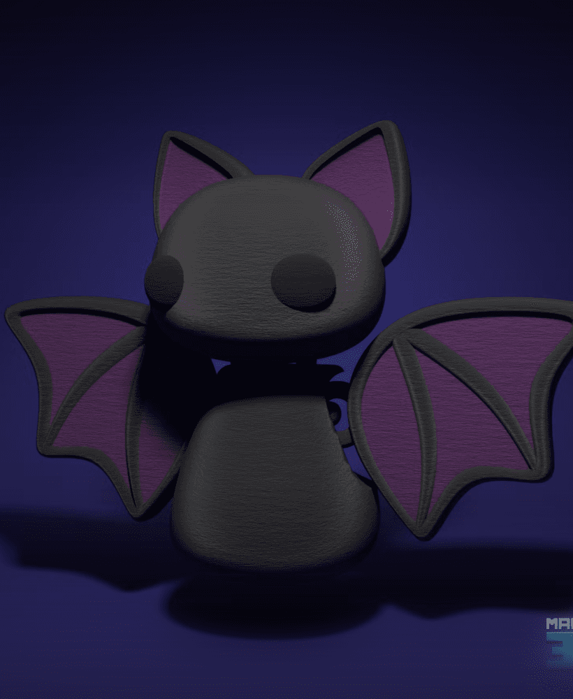 3D Printable Articulated Flexi Bat 3d model