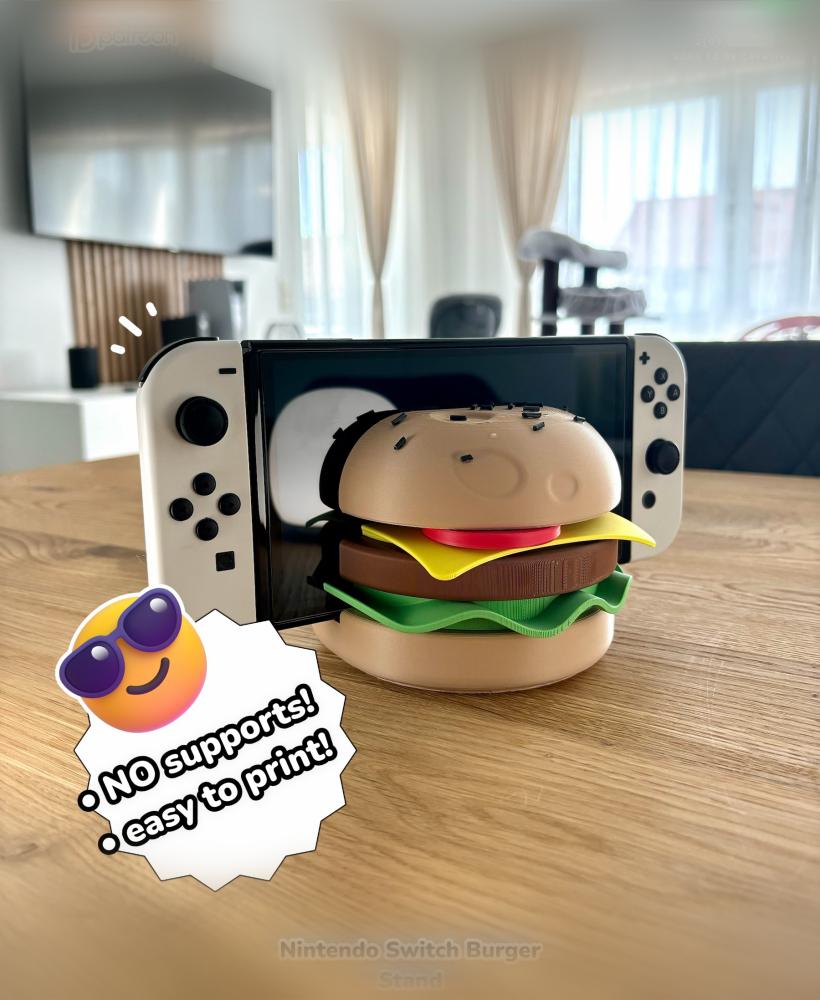 Nintendo Switch Stand - Inspired by a Burger 3d model