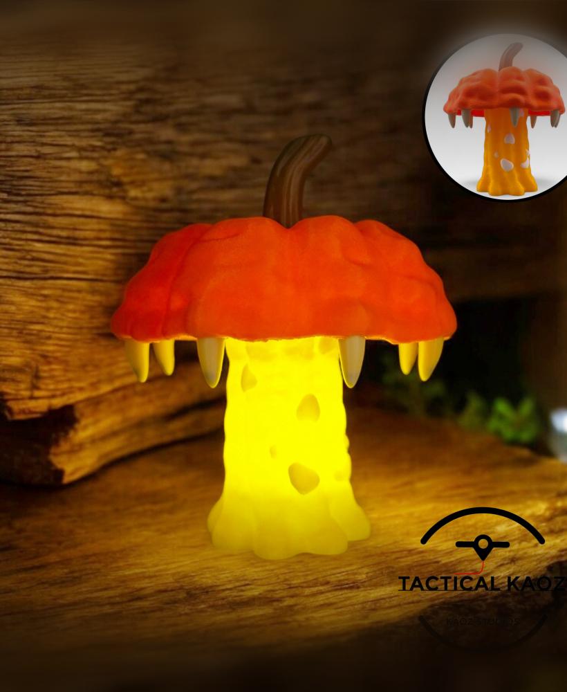 Enchanted Pumpkin Mushroom Tea Light - night light  3d model