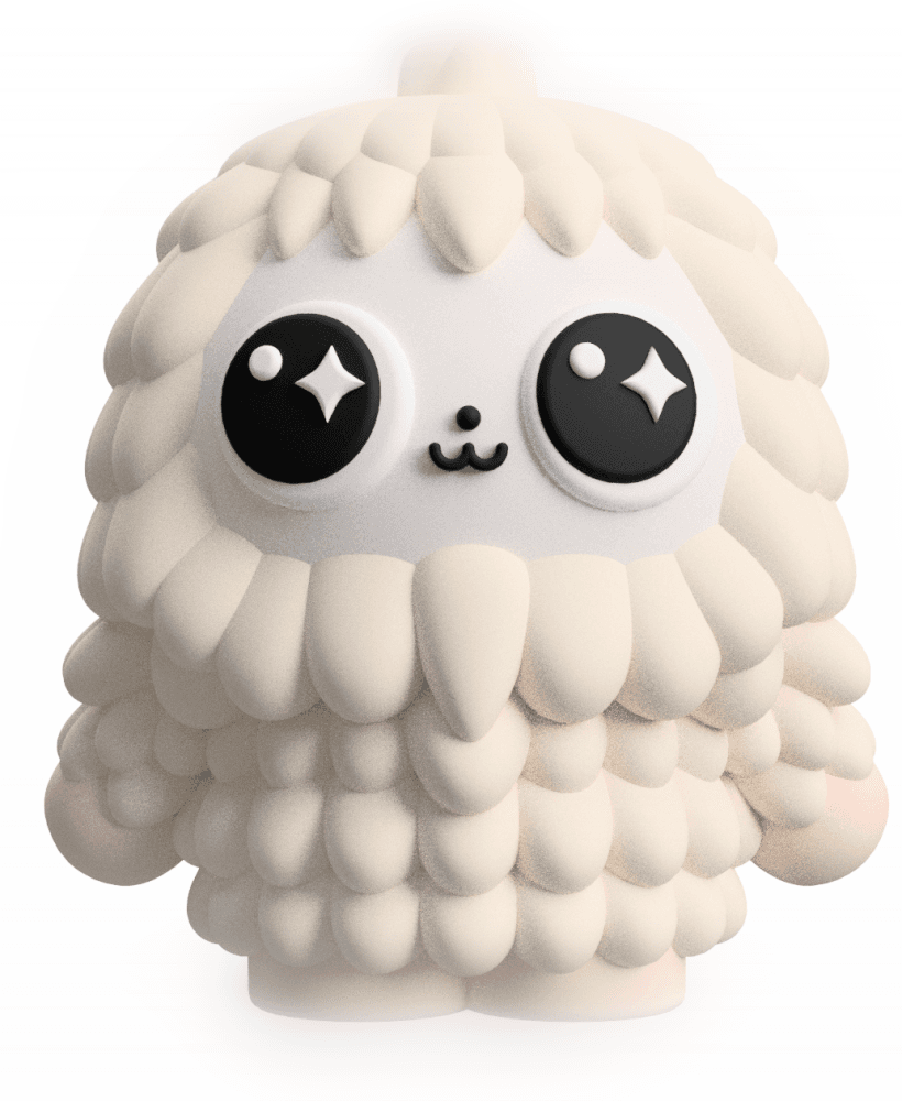 Customizable Snowball the Yeti Art Toy: 3D Printable Figure 3d model