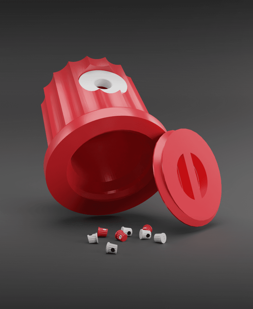 Spray Nozzle Storage For Paint and Aerosol Spray Can Nozzles 3d model