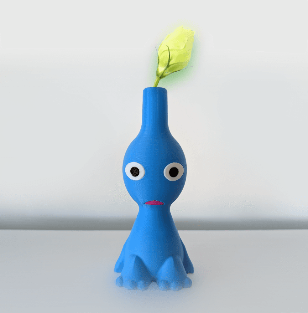 Blue Pikmin Vase 3d model