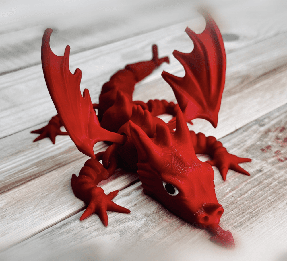 Y Ddraig Goch. Welsh Dragon - Articulated 3d model