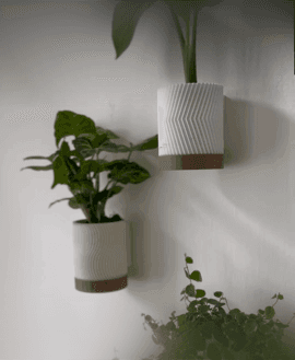 WALL PLANTER SET 3d model