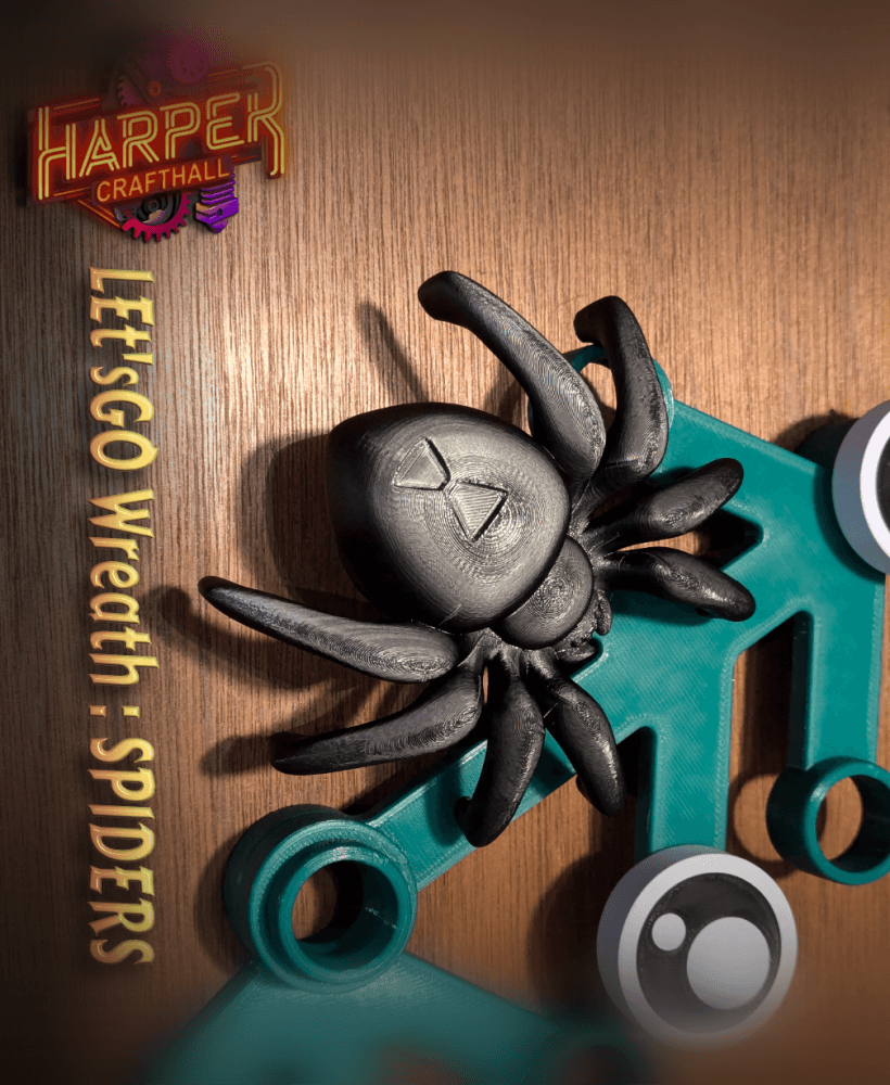 LEt'sGO - Spider Decorations for MandicReally's Wreath 3d model