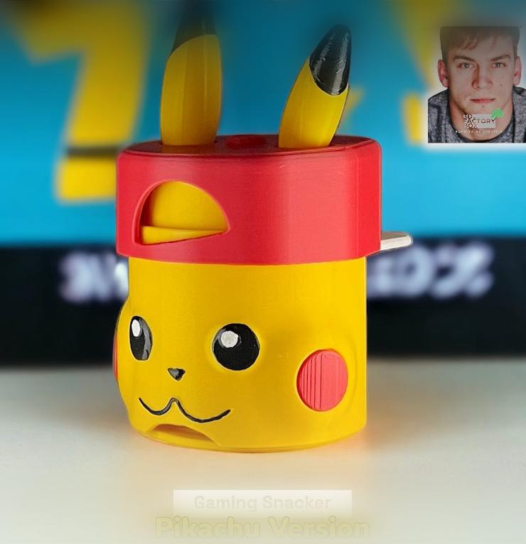 Gaming Snacker - Inspired by "Pikachu from Pokémon" 3d model