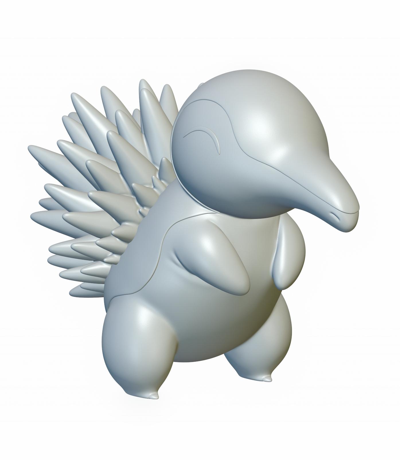 Pokemon Cyndaquil #155 - Optimized for 3D Printing 3d model