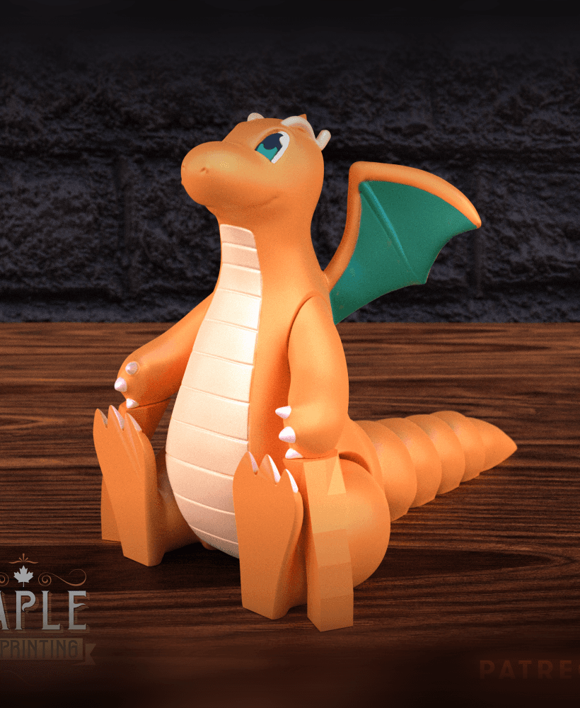 Articulating Dragonite - Pokemon 3d model