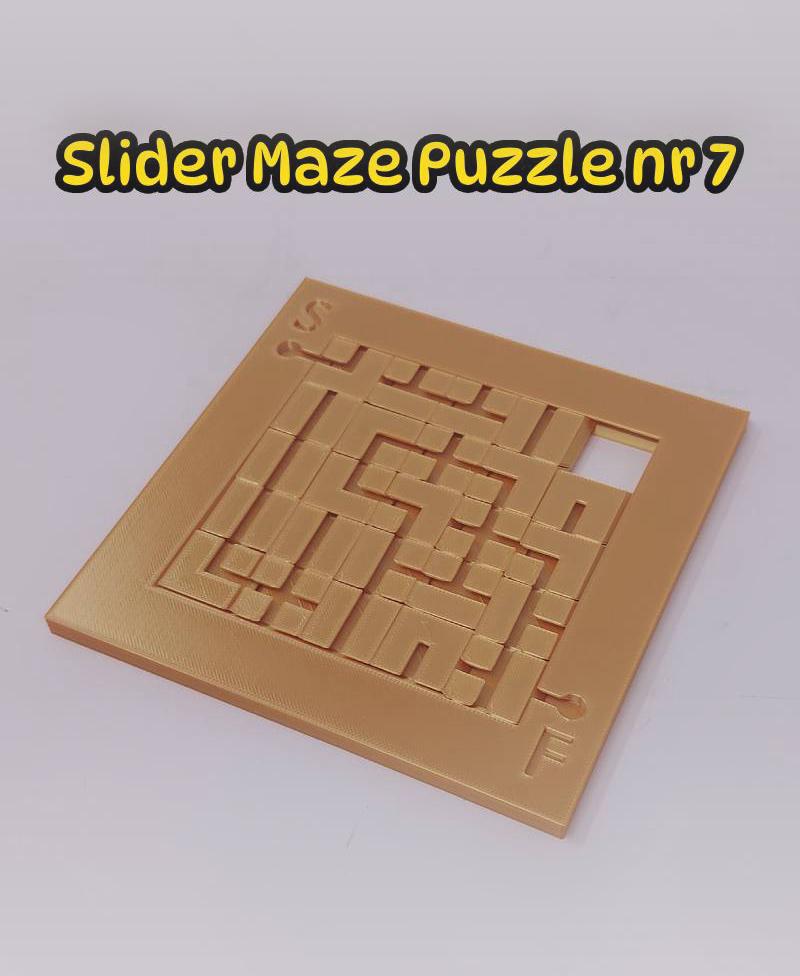 Slider Maze puzzle nr 7. 3d model