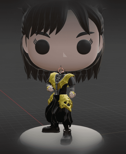 Babymetal Momometal Funko style 3d model