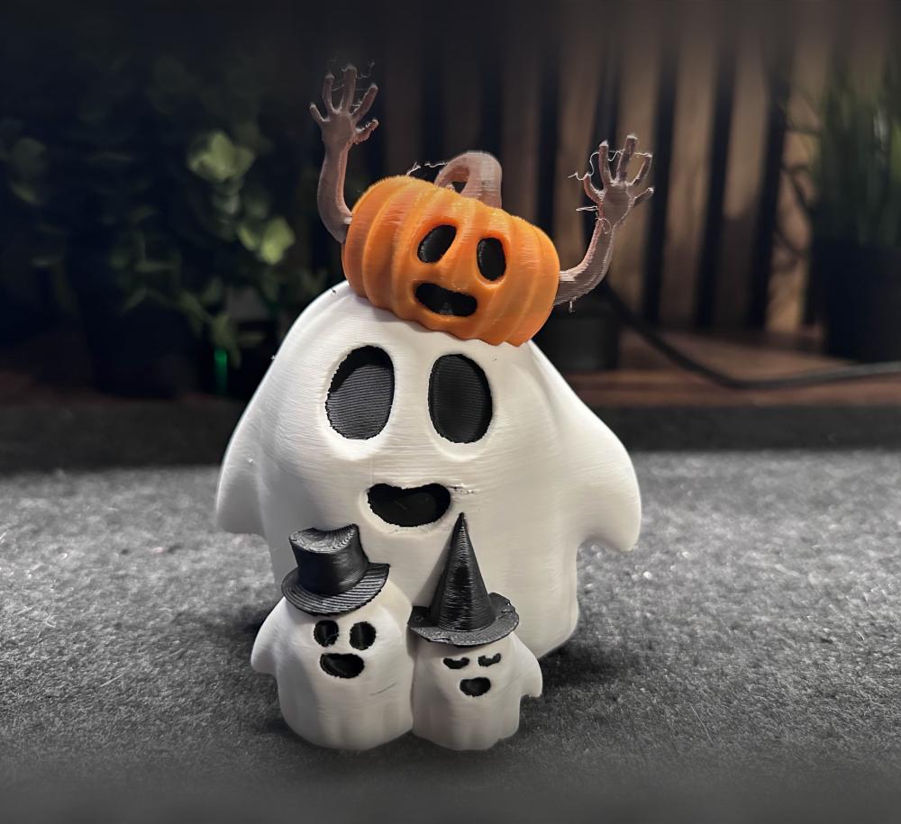 Halloween Ghost Family 3d model