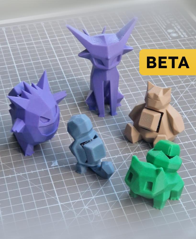 Keyboard clickers - Low-poly Pokemon (BETA #1) 3d model