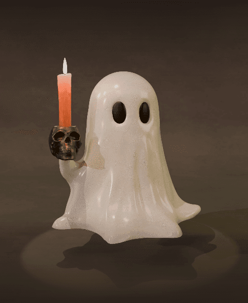 Candle Ghost Stand - Candle Ghost Holder 3d model