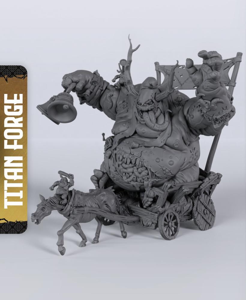 Filth Father - With Free Dragon Warhammer - 5e DnD Inspired for RPG and Wargamers 3d model