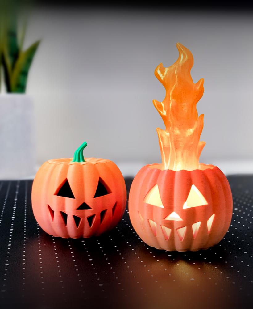 Pumpkin on Fire 3d model