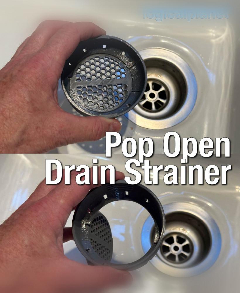 Pop Open Sink Drain Strainer 3d model