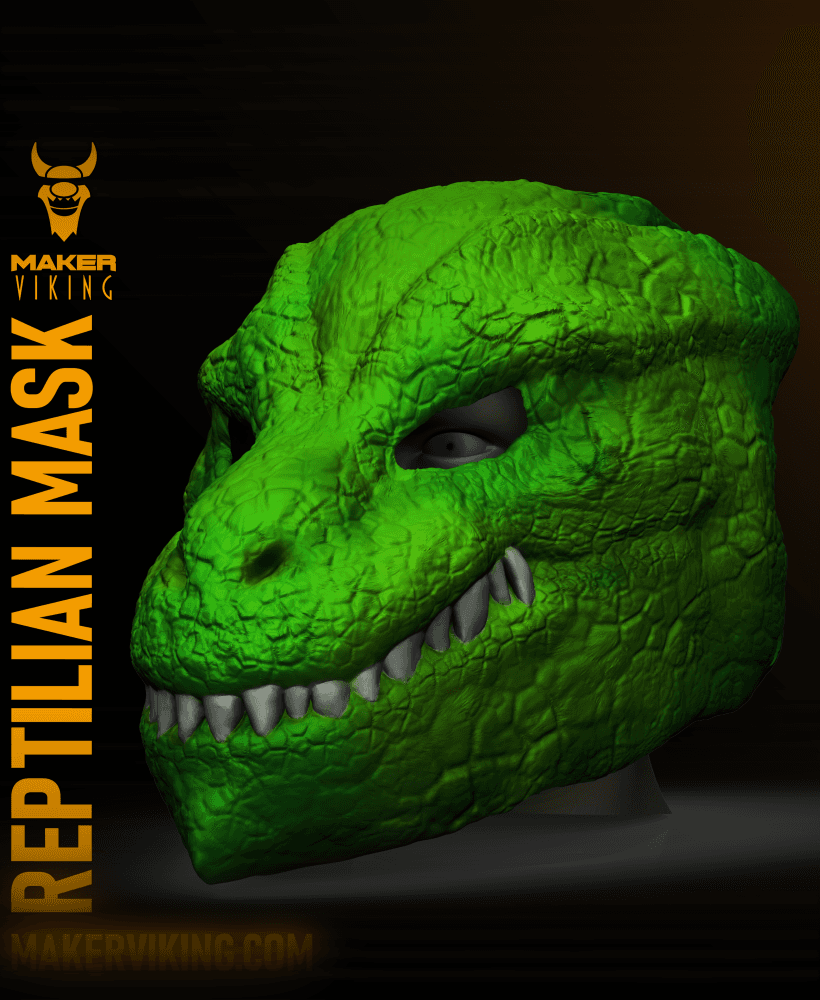 Reptilian Mask 3d model