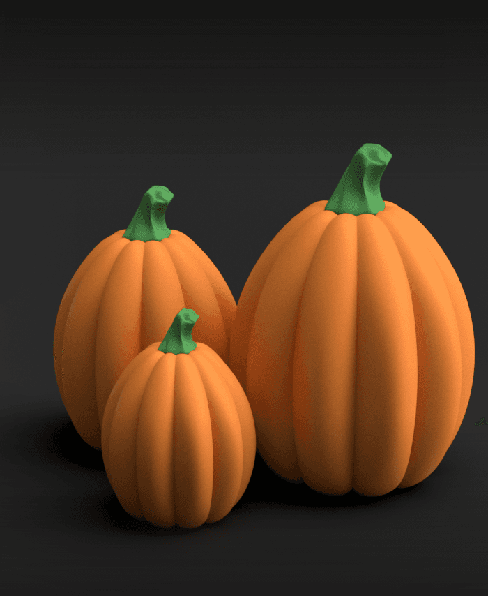 Large Pumpkin Egg 3d model