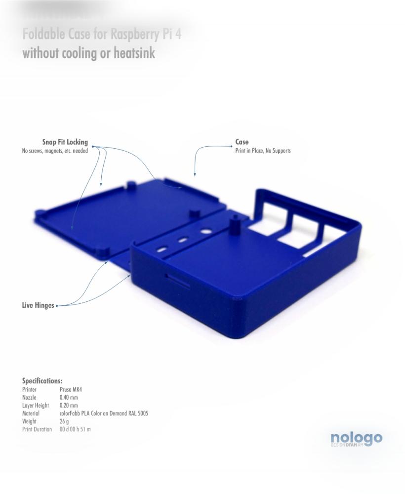 M!N!MAL 4 - Raspberry Pi 4 Case 3d model