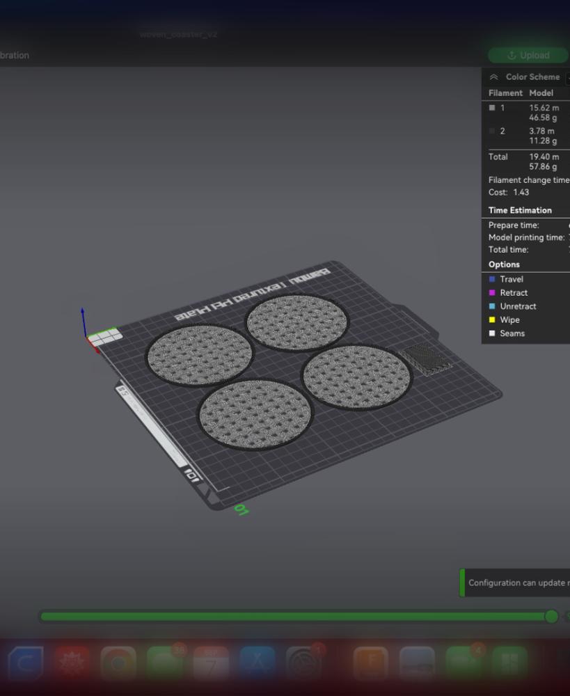 WovenDrinkCoasters 3d model