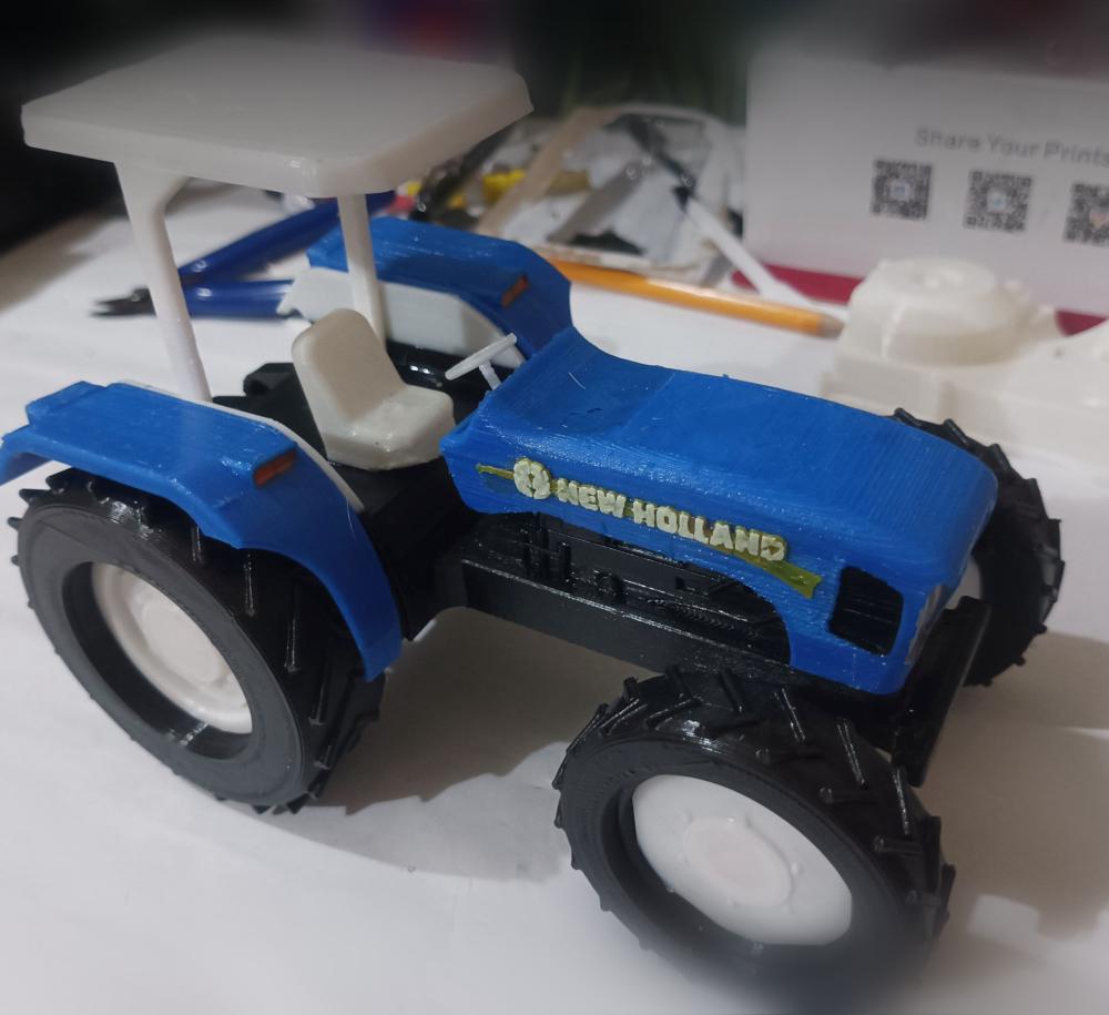 New Holland Inspired tractor 3d model