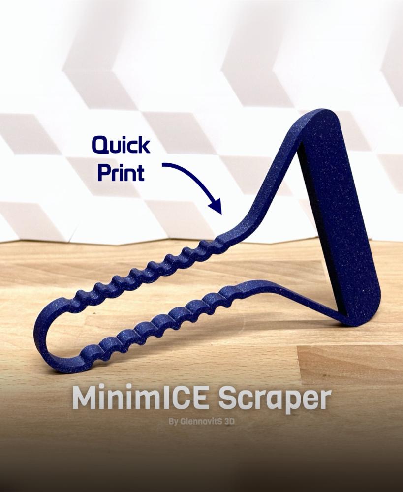 MimimICE (scraper for your car-window or printer-bed) 3d model