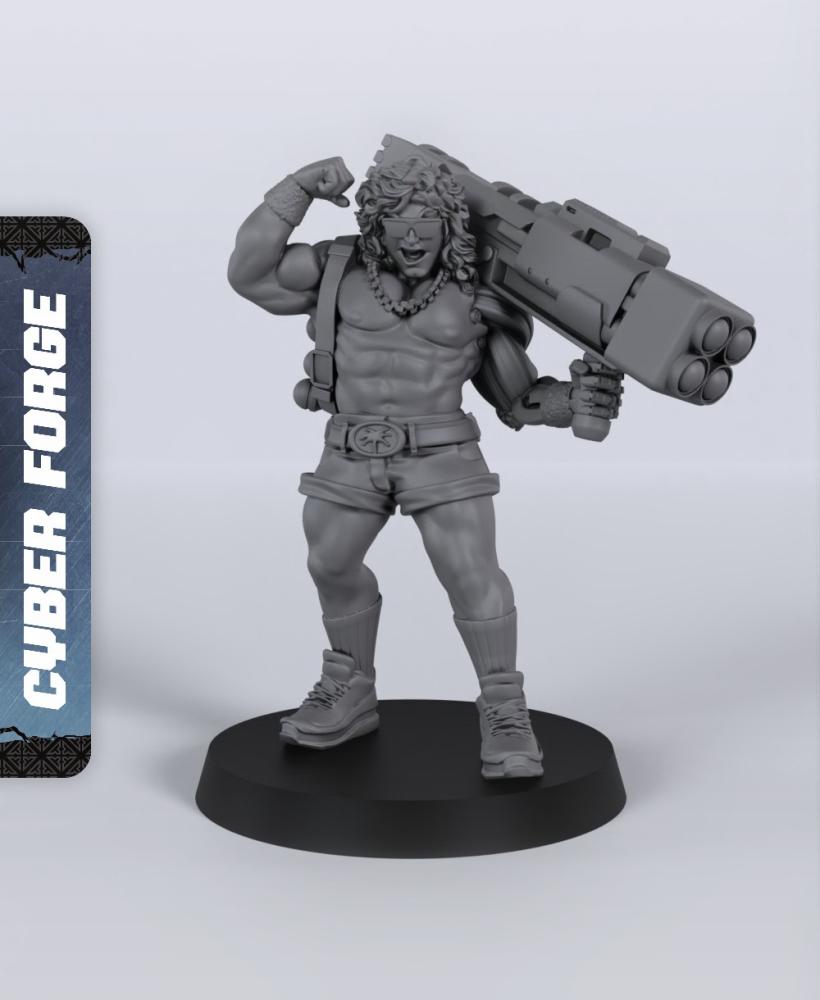 Roddy Sunbeam - With Free Cyberpunk Warhammer - 40k Sci-Fi Gift Ideas for RPG and Wargamers 3d model