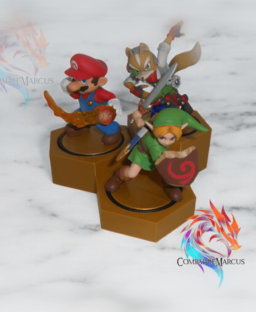 Amiibo Hexagon Display / No supports 3d model