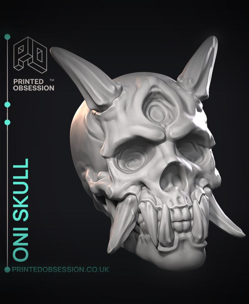 Oni skull - Original Design 3d model