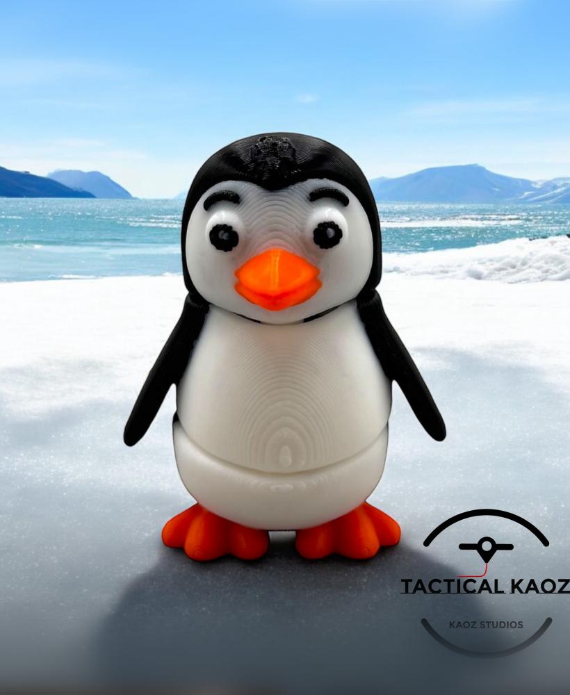 Flexy Penguin – Waddle and Wiggle Fun Print In Place  3d model