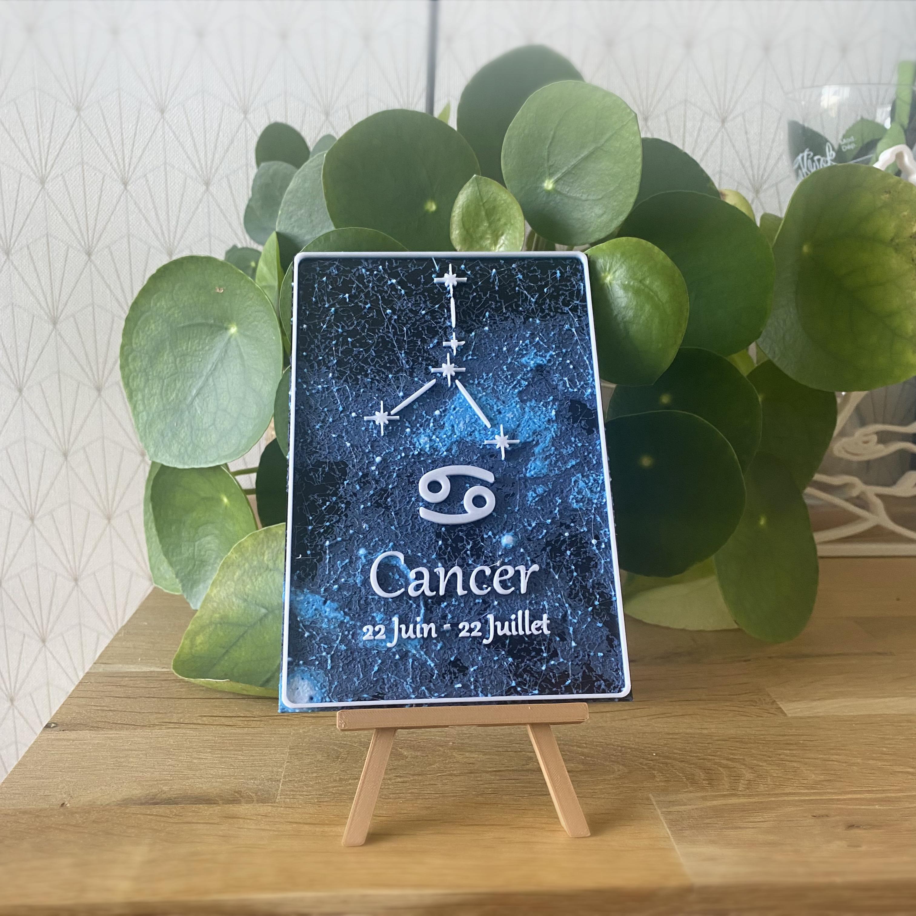 Astro Card - Cancer - English and French version 3d model