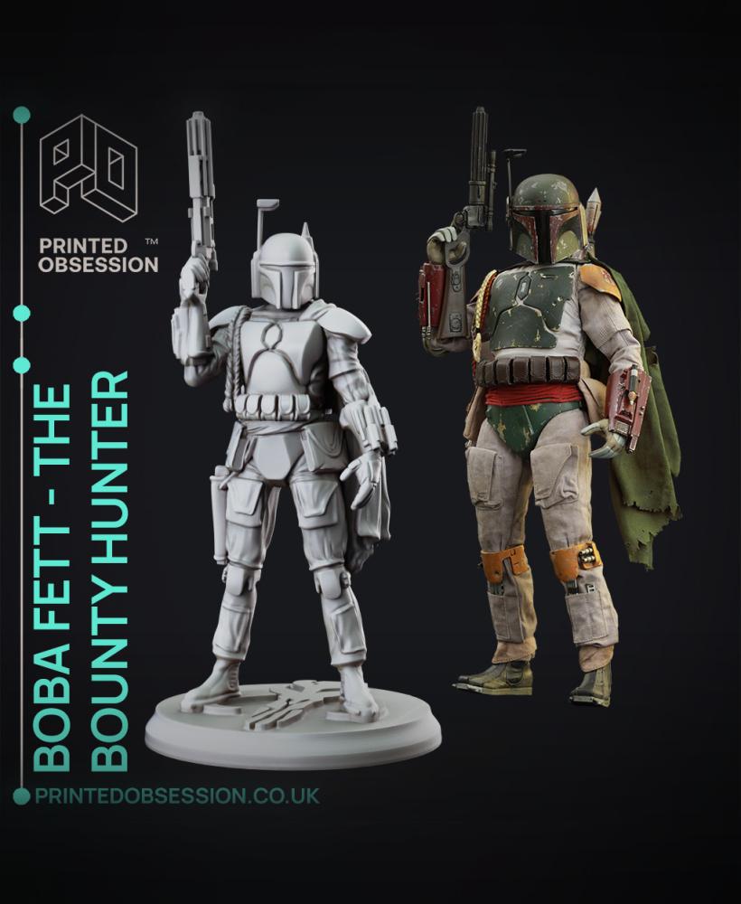 Star Wars - Boba Fett The Bounty Hunter - 75 mm scale model  3d model