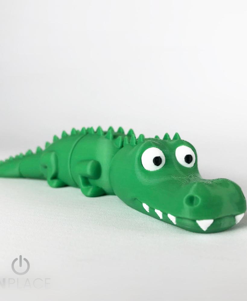 Cute Crocodile Articulated 3d model