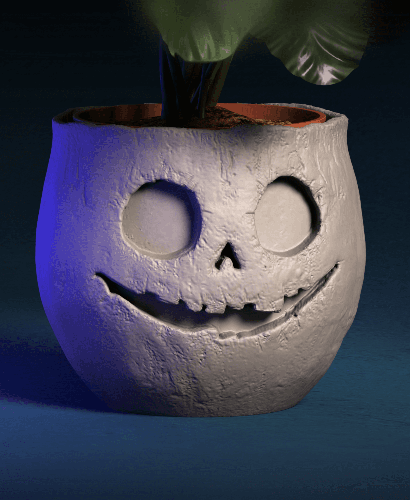 Jack-O-Pot Planter 3d model