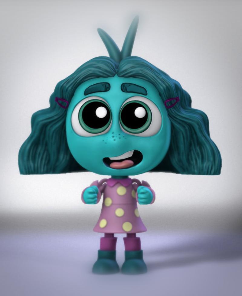 Inside Out Envy Flexi Toy 3d model