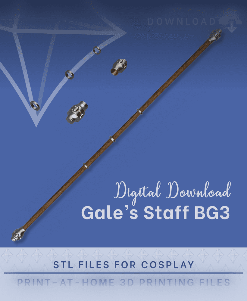 GALE Staff STL Files (Baldur's Gate 3) 3d model