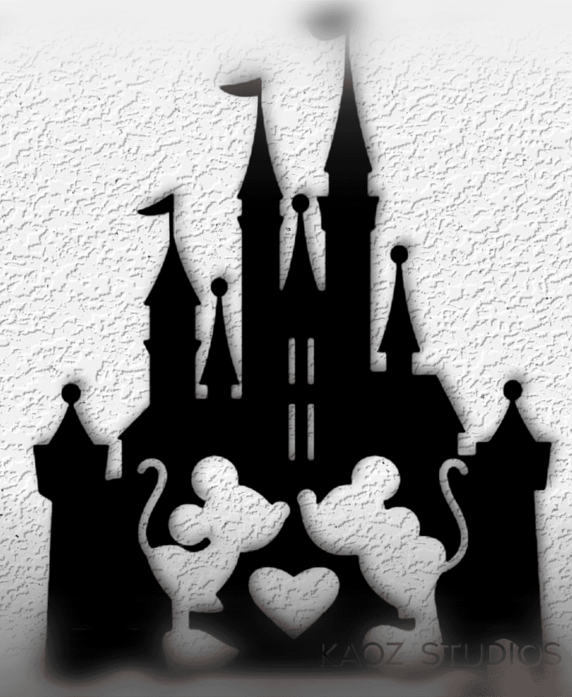 disney mickey minnie castle.stl 3d model