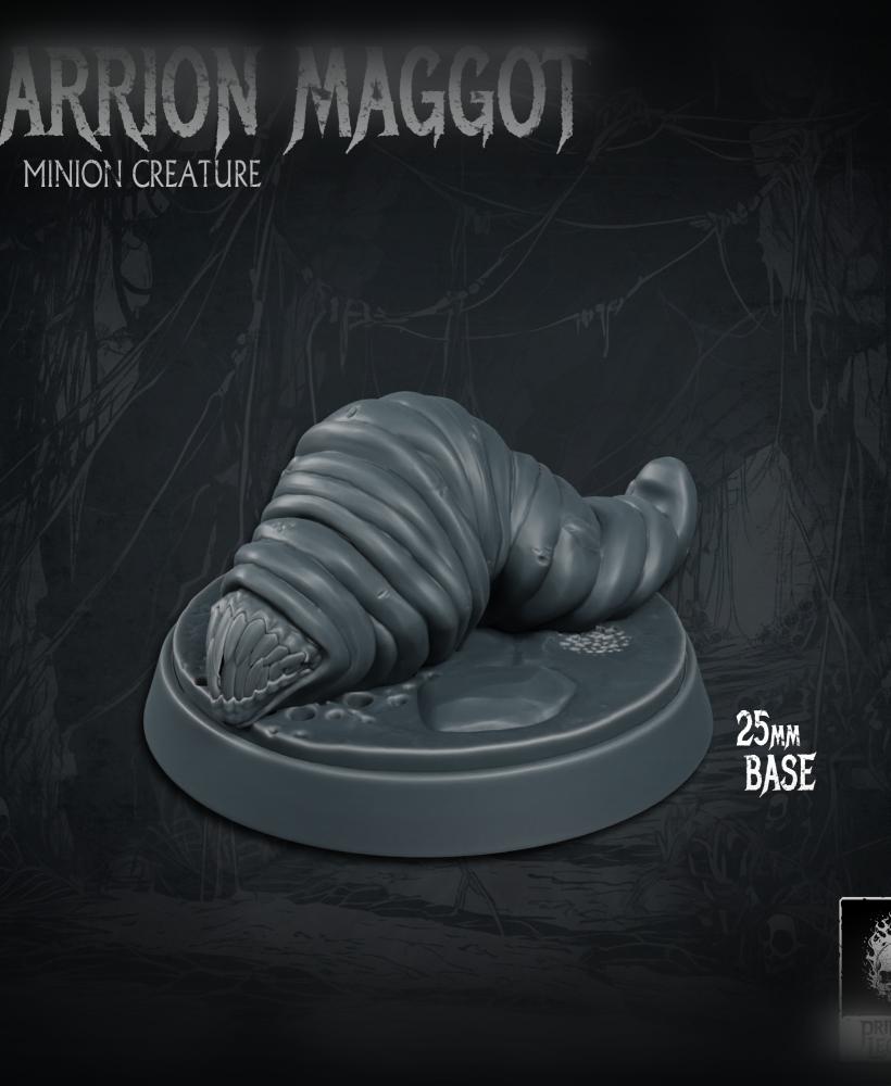 Carrion Maggot 03 (25mm Base) 3d model