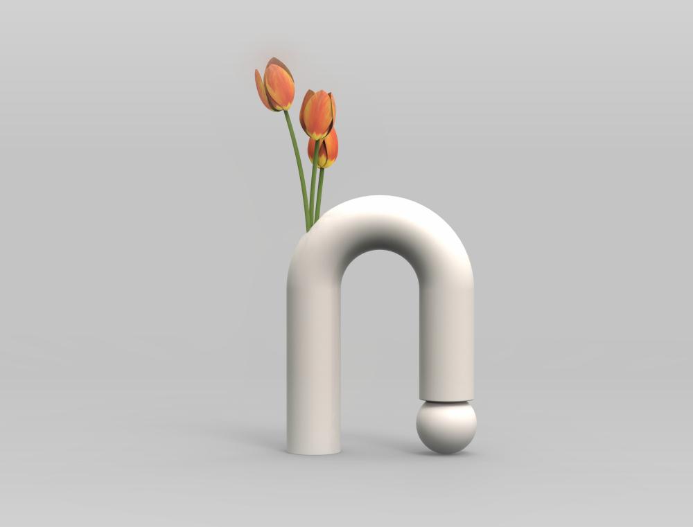 tube bull vase.SLDPRT 3d model