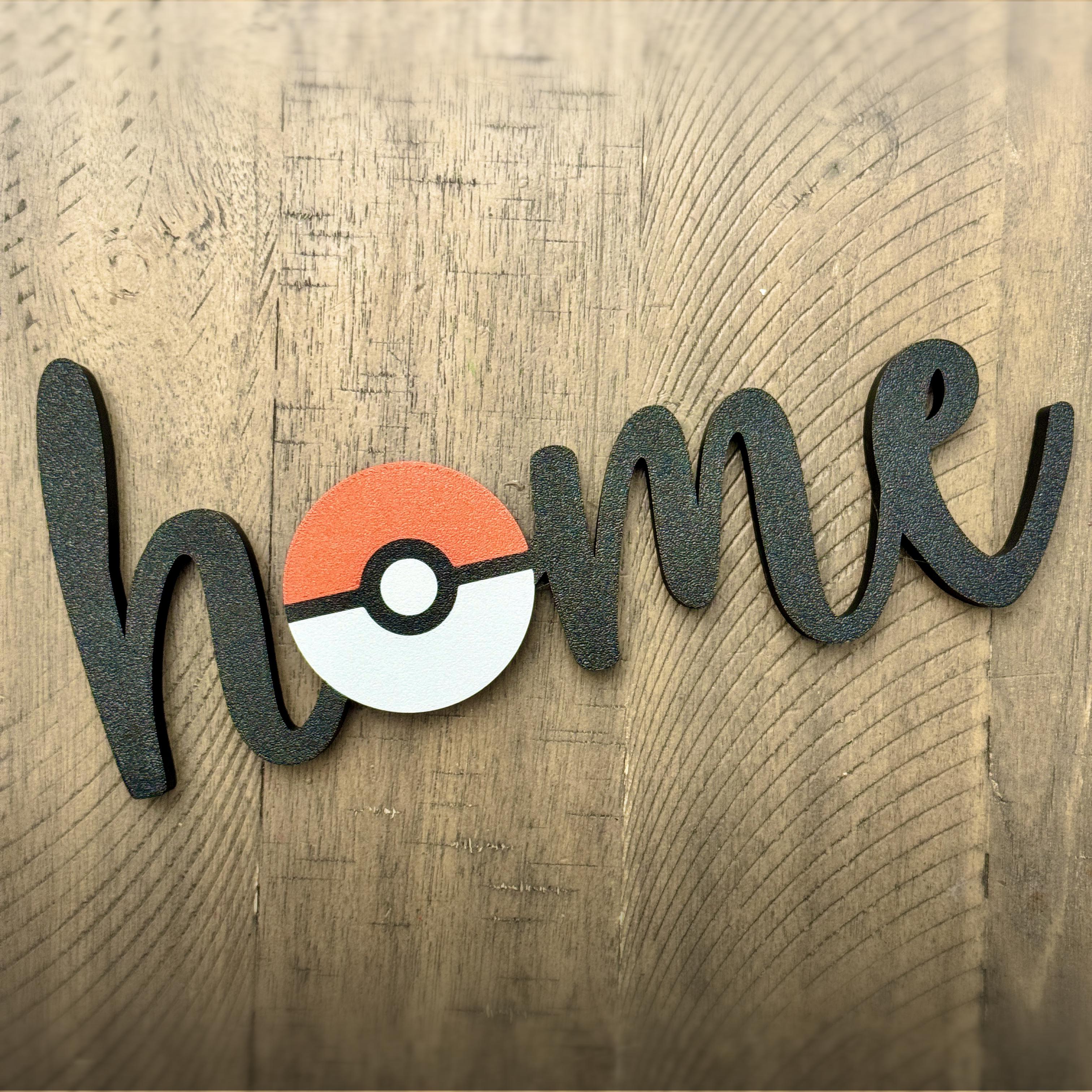 FREE Poke Home Sign 3d model