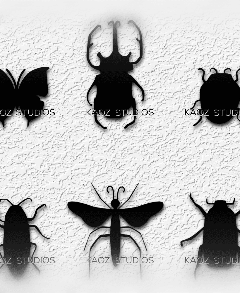 insect collection wall art bug decor halloween decorations 3d model