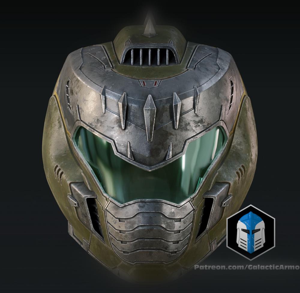 Doom Slayer Dark Ages Helmet - 3D Print Files 3d model