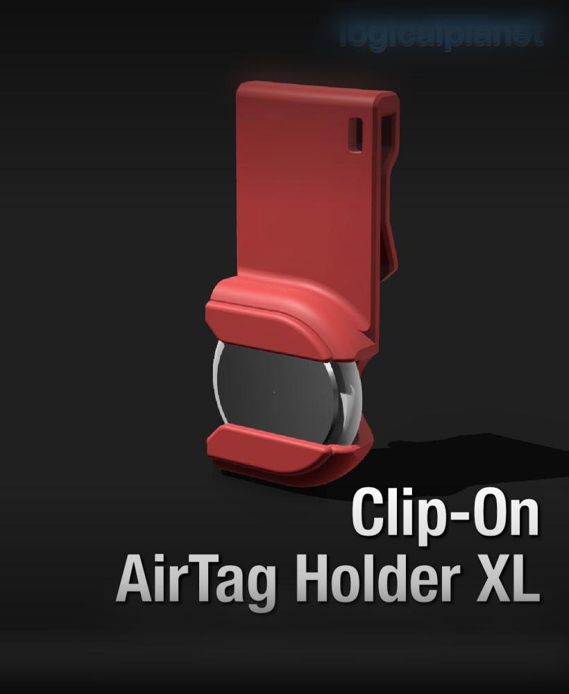 Clip-On AirTag Holder XL 3d model