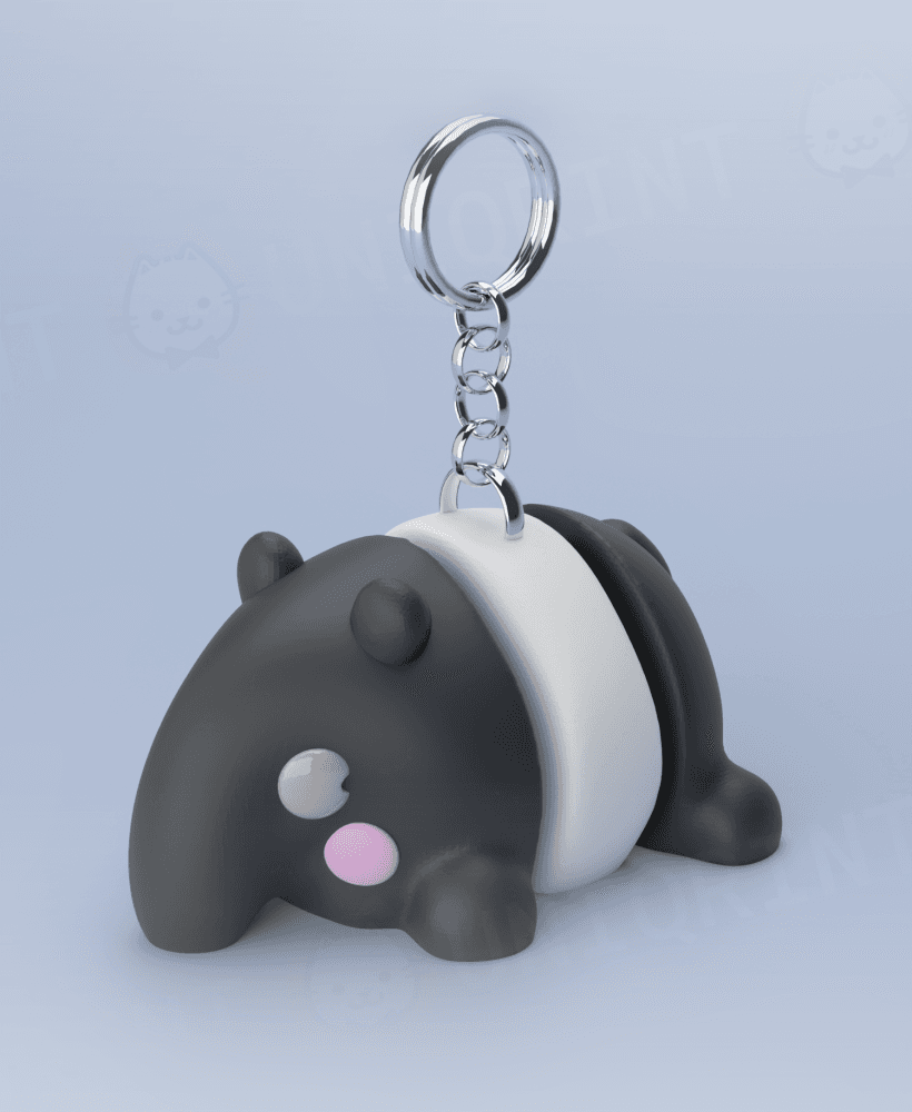 Flexi Malayan Tapir Keychain 3d model