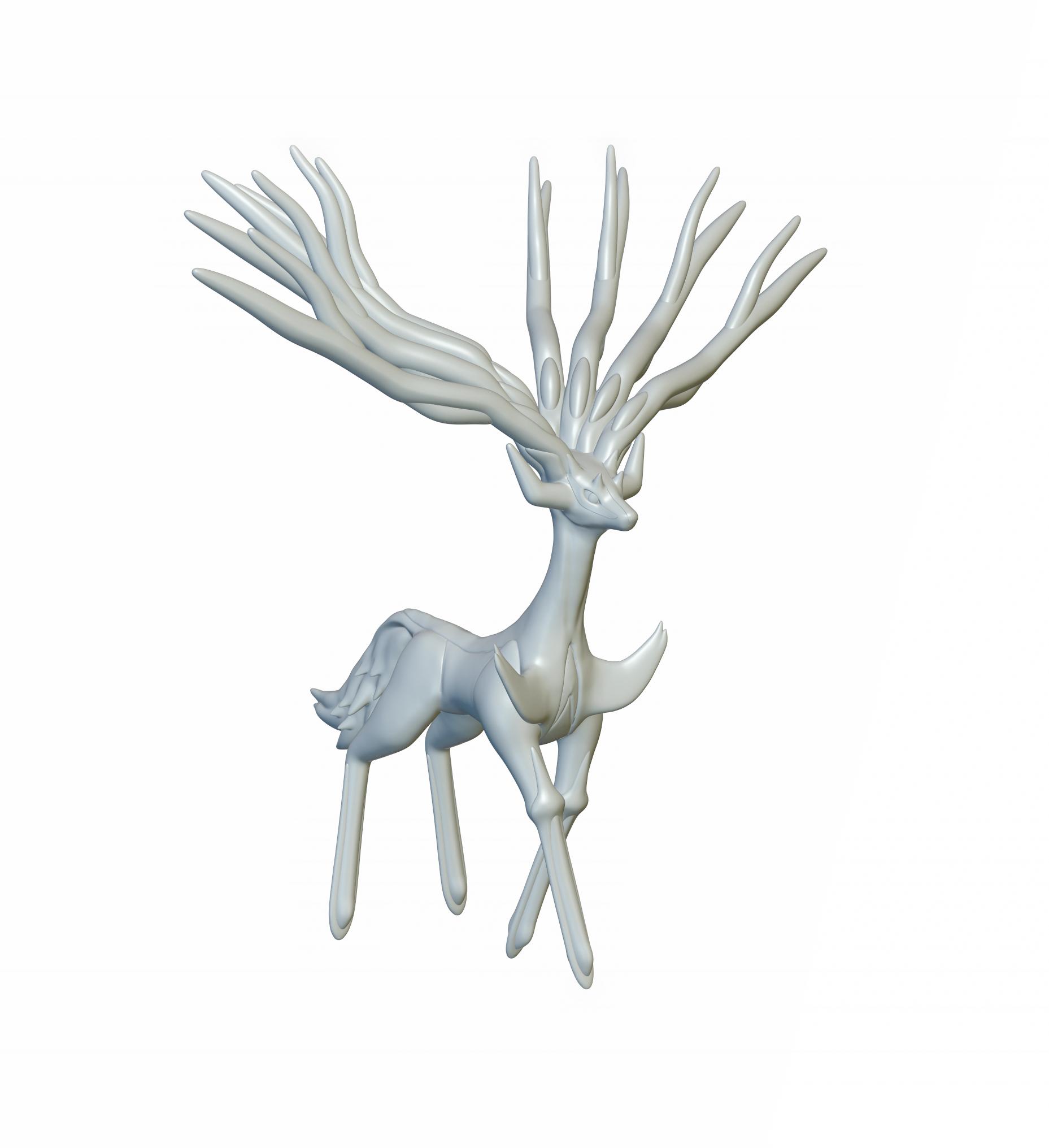 Pokemon Xerneas #716 - Optimized for 3D Printing 3d model