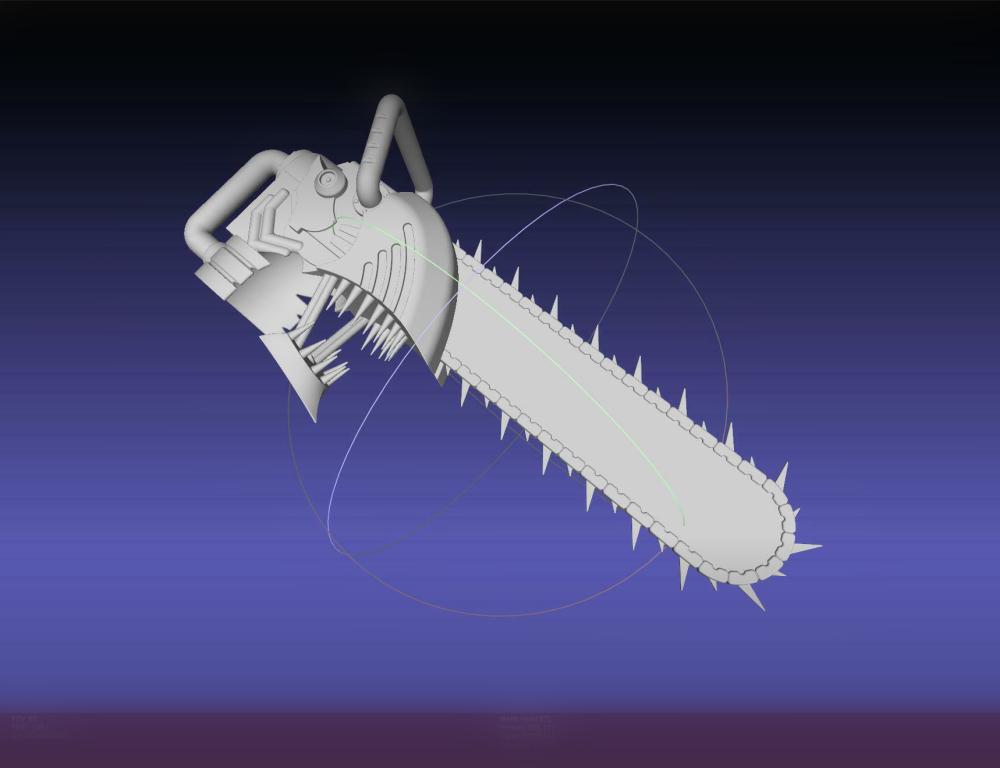 Chainsaw Man head printable assembly 3d model